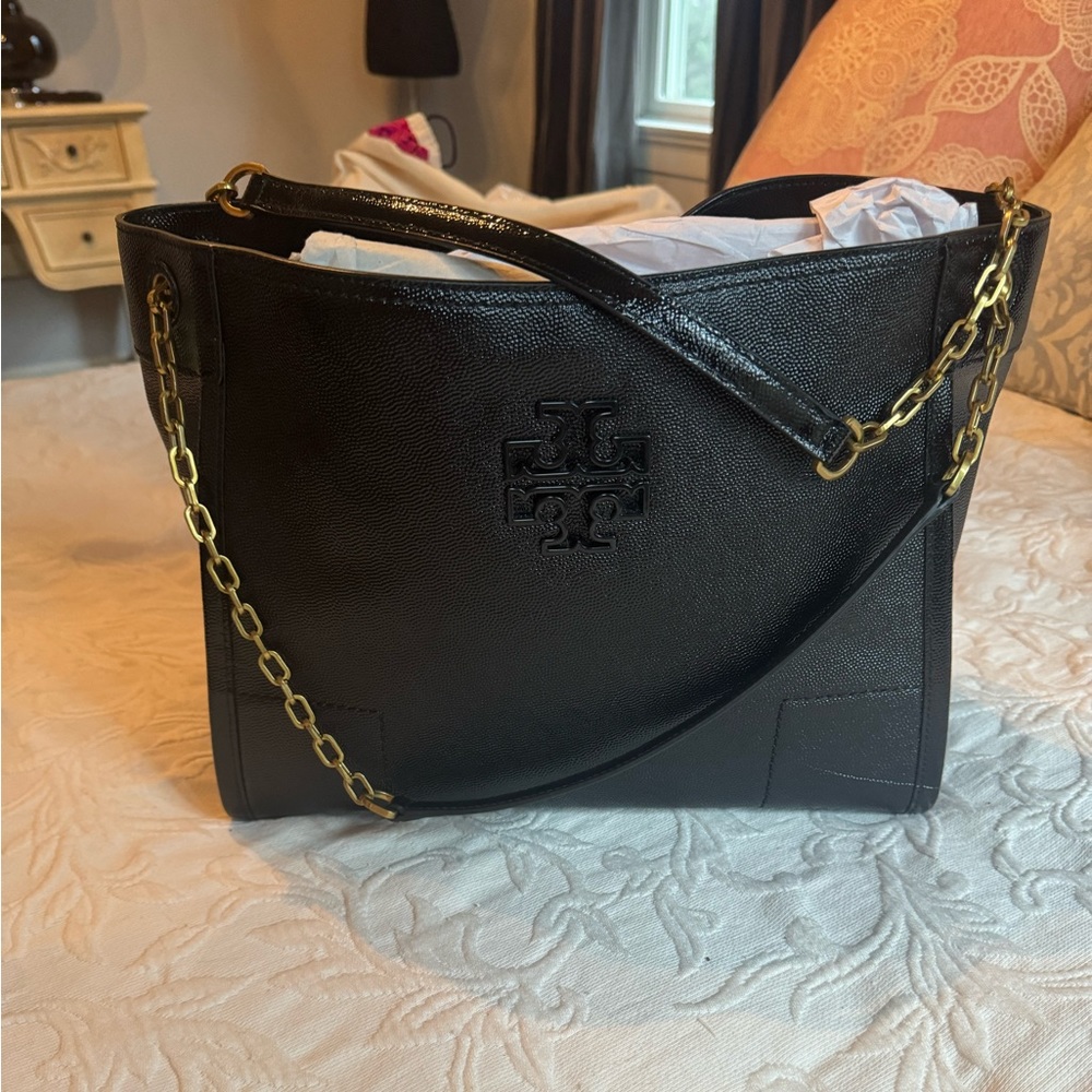 Tory Burch black keep all bag